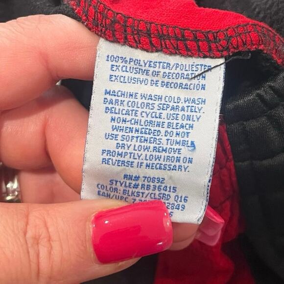 Starter Youth Boys Track Pants Elastic Waist Pull-On Black/Red/Gray Size L 10-12 - Picture 9 of 10